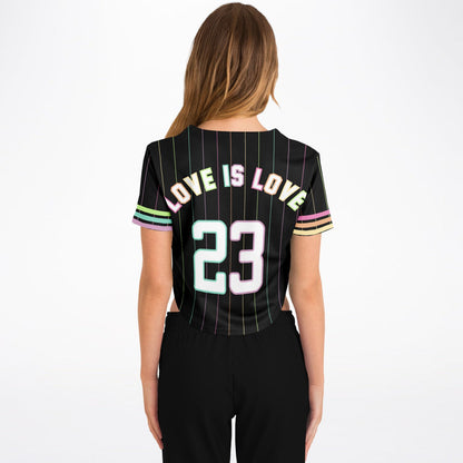 Black Pride Cropped Jersey | Love is Love Cropped Jersey  copy