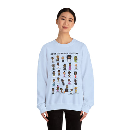 ABCs of Black History Unisex Heavy Blend™ Crewneck Sweatshirt