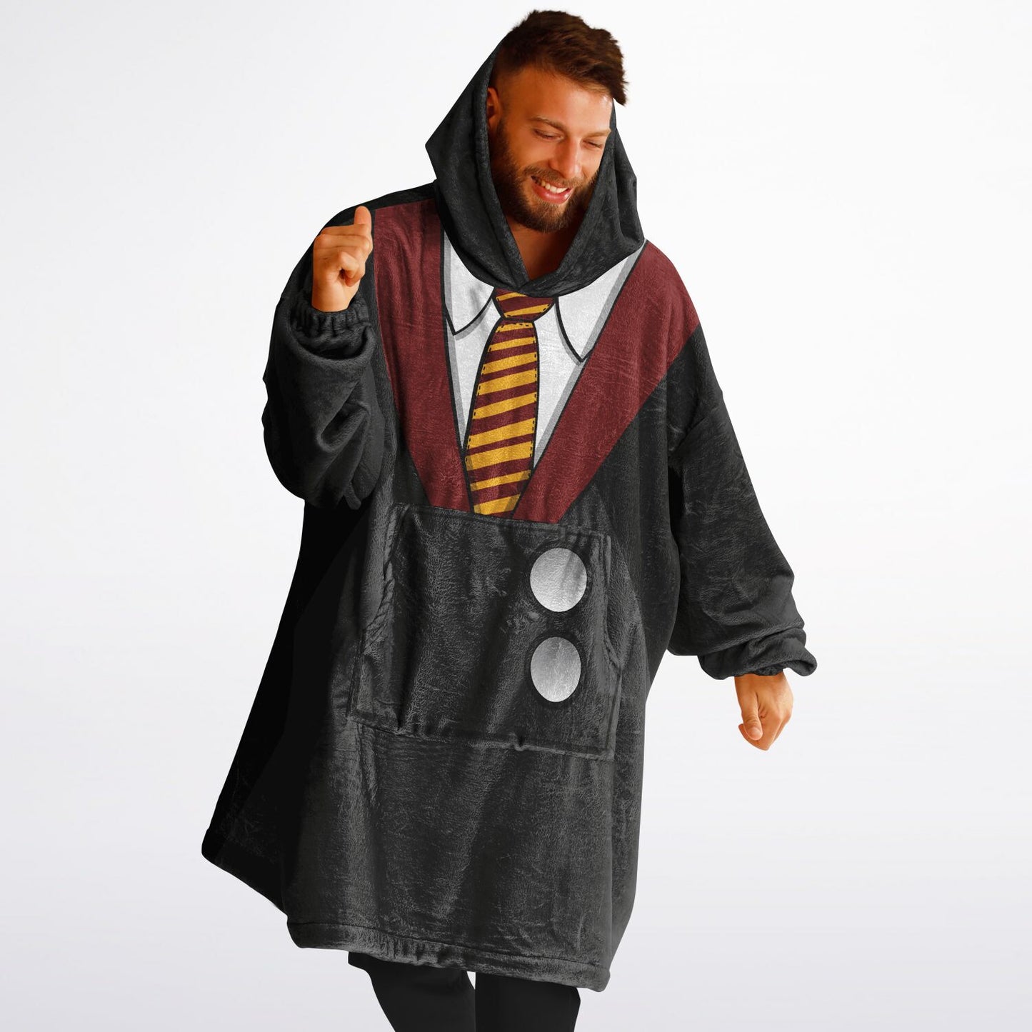 Gryffindor Hoodie Blanket Black