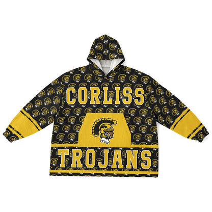 Corliss High School Snug Hoodie | Hoodie Blanket | Corliss Trojans | Football SZN