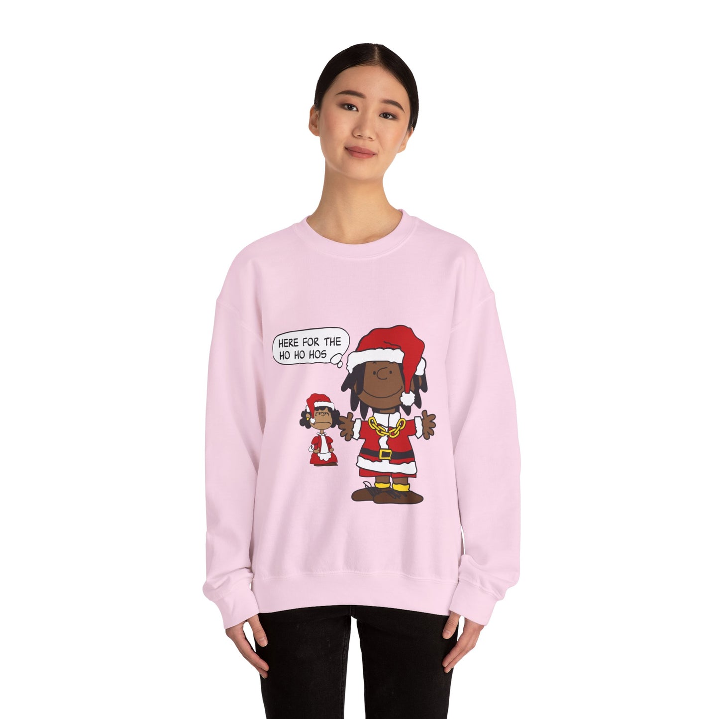 Black Santa Christmas Shirt – Holiday Graphic Tee for Women & Men | Keisha & Friends