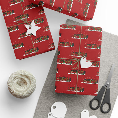 Keisha & Friends | Black Characters | Christmas Wrapping Paper