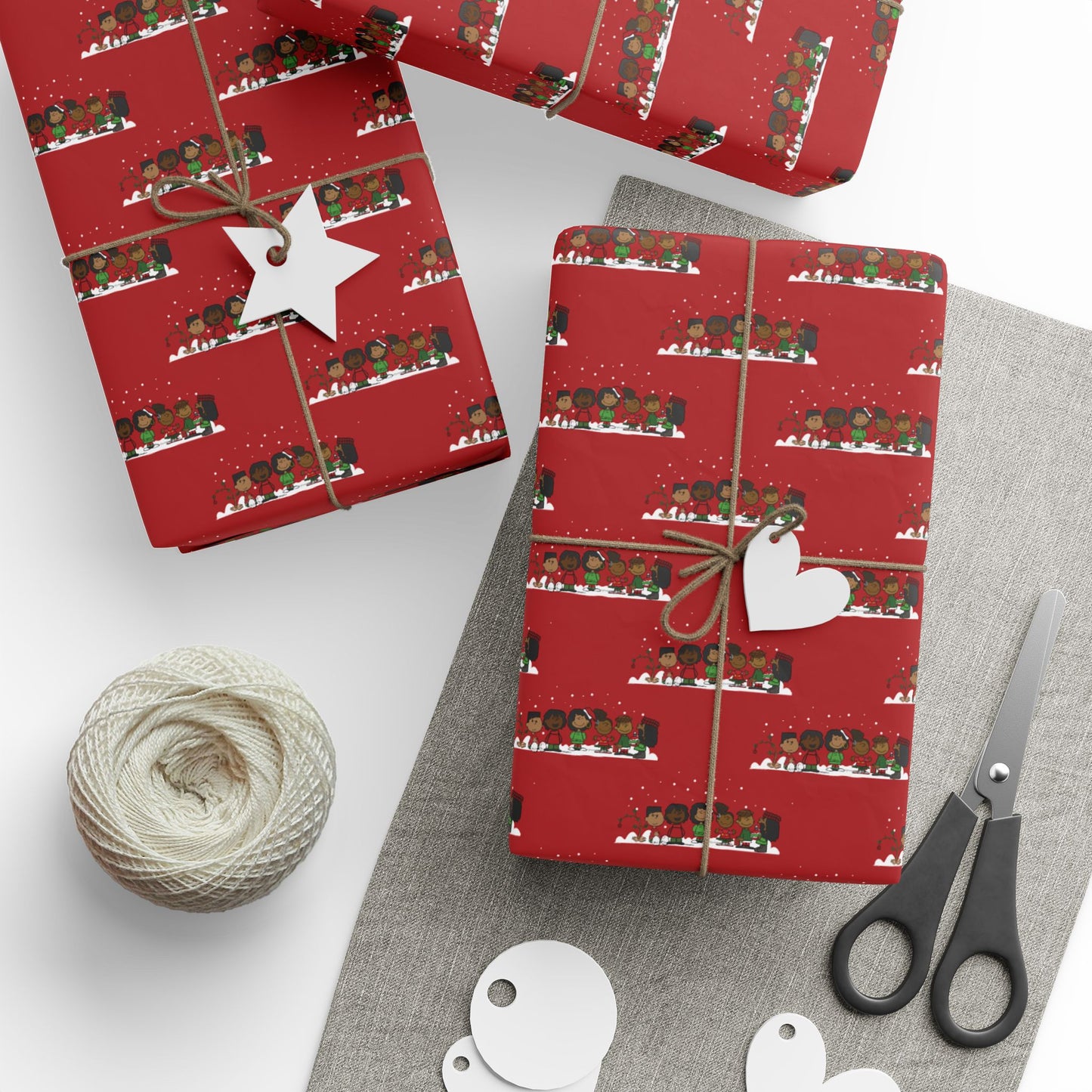 Keisha & Friends | Black Characters | Christmas Wrapping Paper