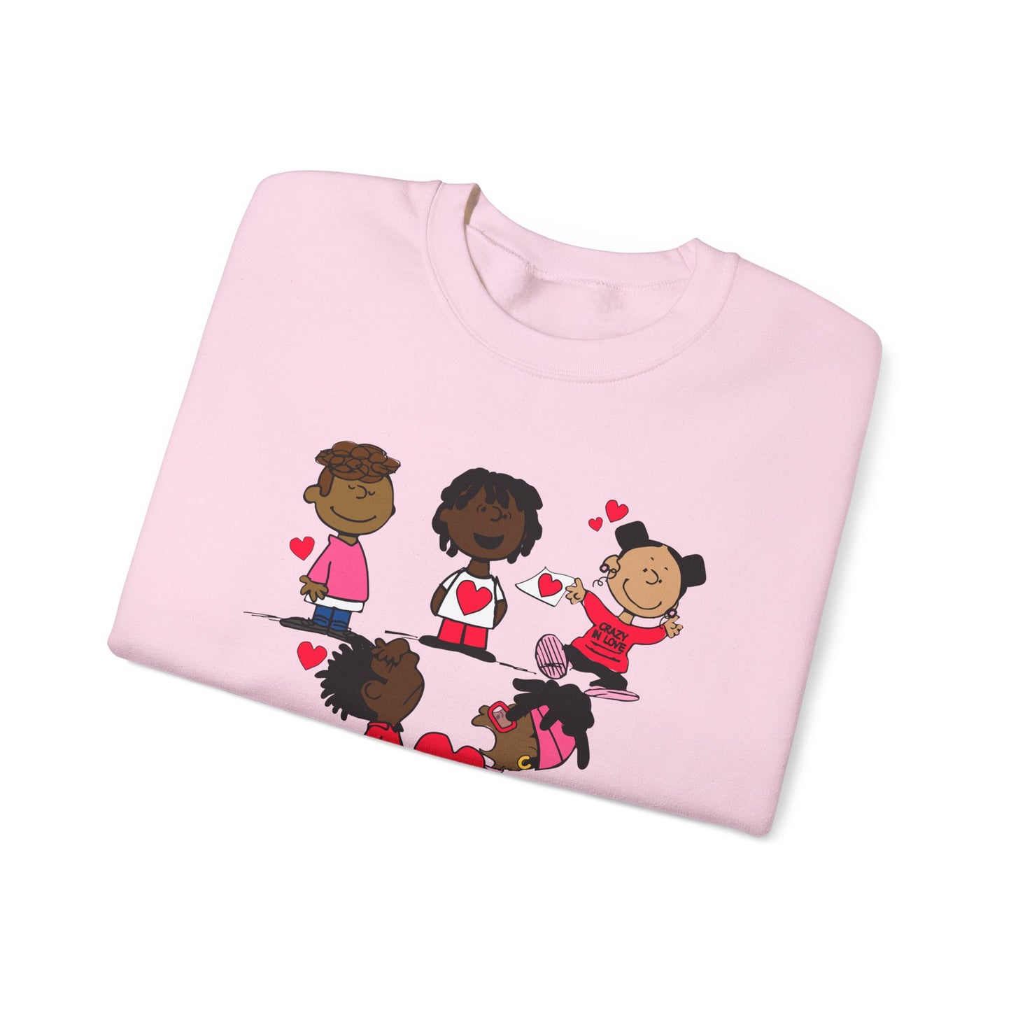 Copy of Black Charlie Brown Characters Valentine's Day Shirt