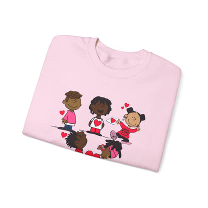 Copy of Black Charlie Brown Characters Valentine's Day Shirt