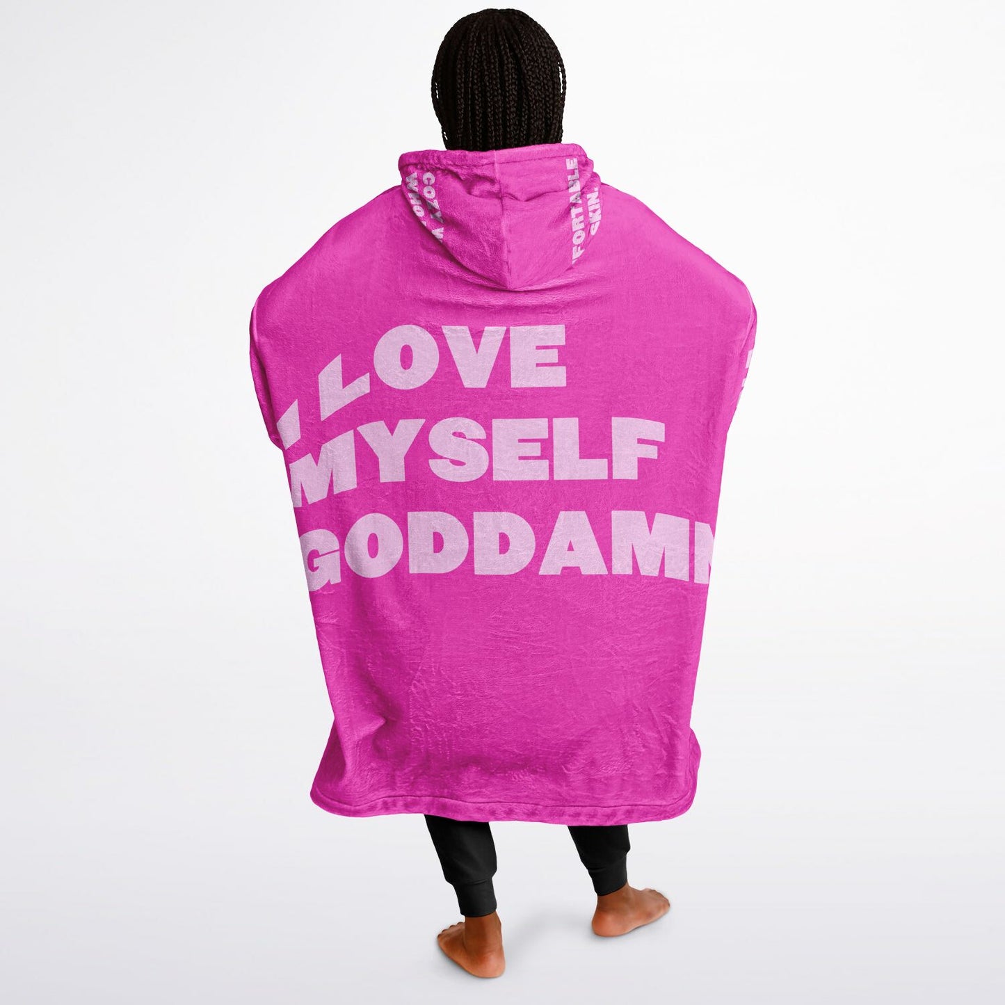 Cozy Lyrics Hoodie Blanket | Snug Hoodie