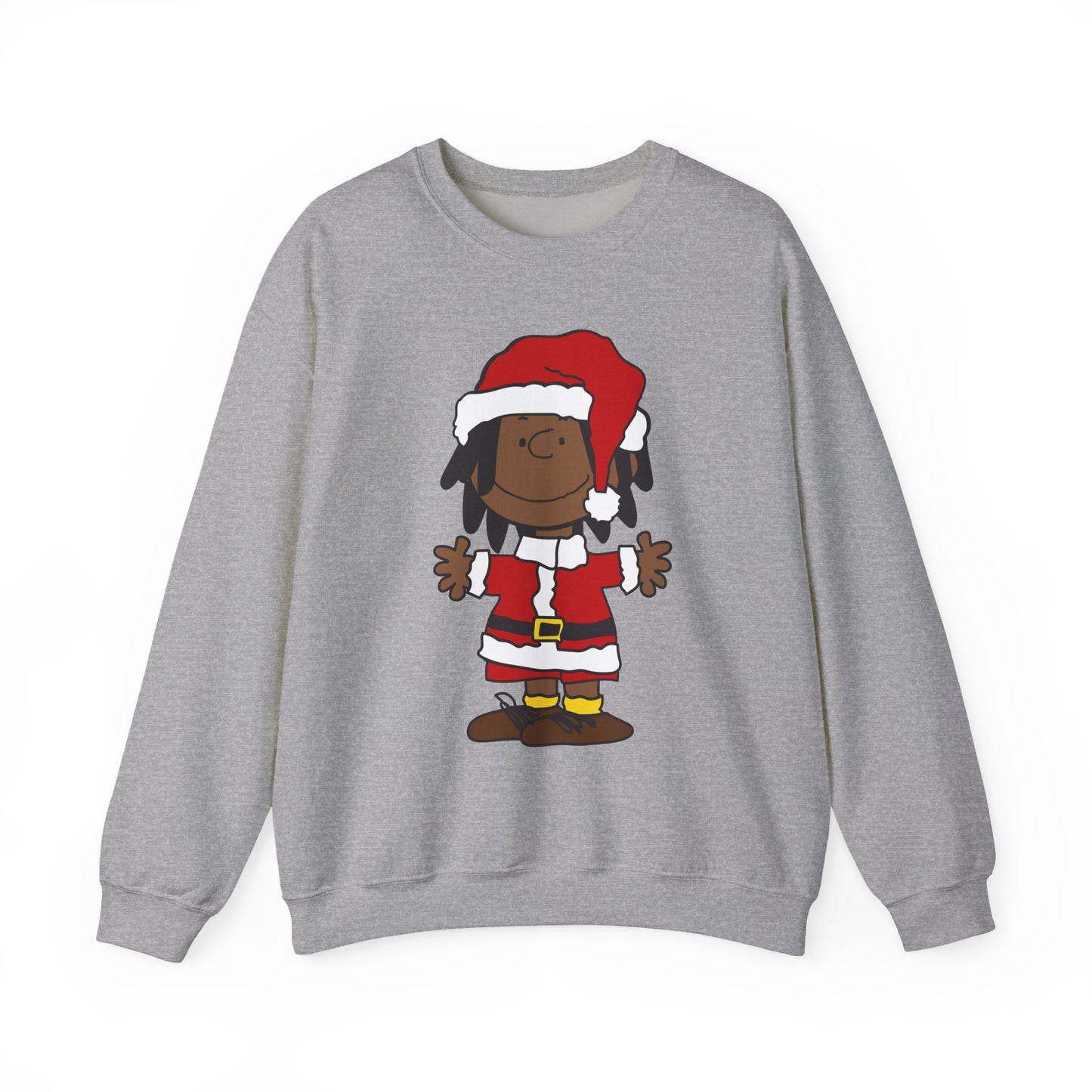 Black Santa Christmas Shirt – Holiday Graphic Tee for Women & Men | Keisha & Friends