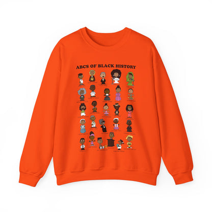 ABCs of Black History Unisex Heavy Blend™ Crewneck Sweatshirt