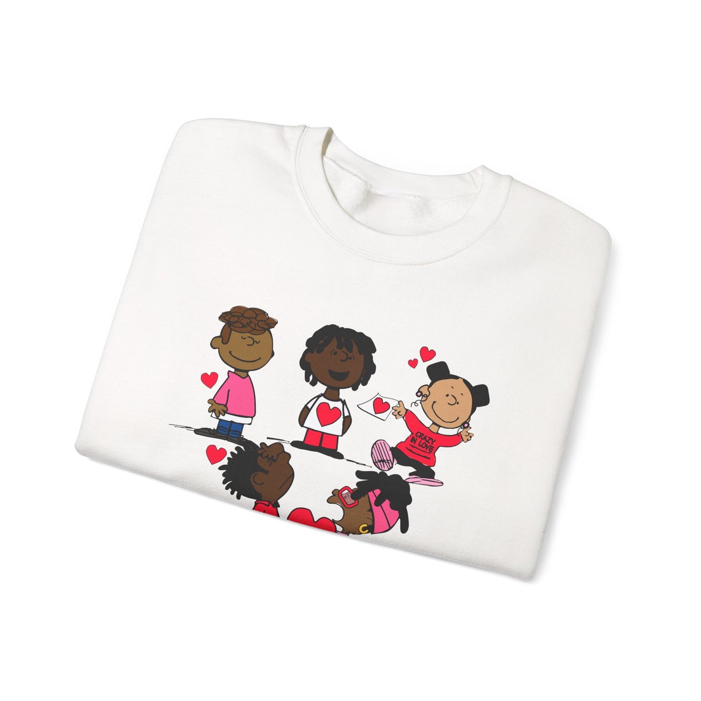 Copy of Black Charlie Brown Characters Valentine's Day Shirt