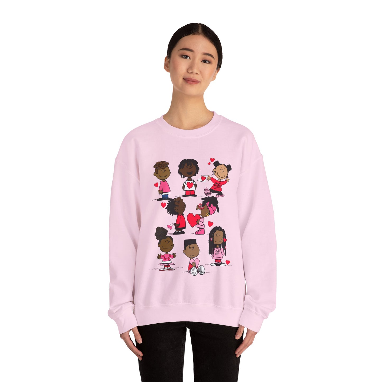Copy of Black Charlie Brown Characters Valentine's Day Shirt