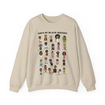 ABCs of Black History Unisex Heavy Blend™ Crewneck Sweatshirt