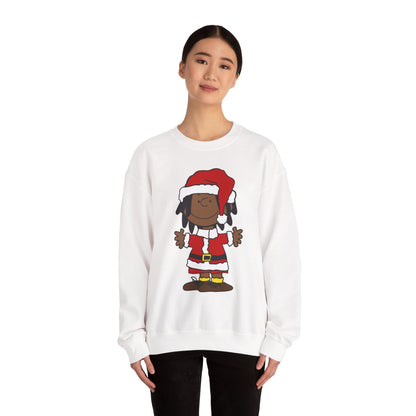 Black Santa Christmas Shirt – Holiday Graphic Tee for Women & Men | Keisha & Friends