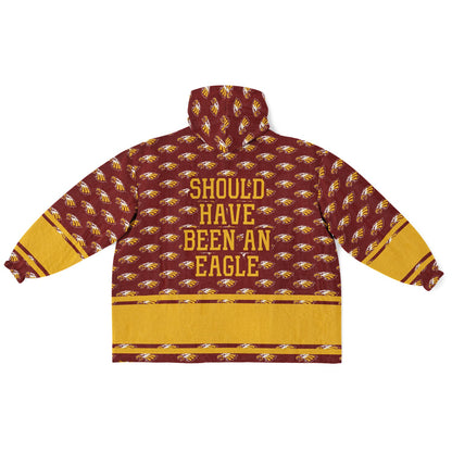 Lindblom Math and Science Academy Snug Hoodie | Hoodie Blanket | Lindblom Eagles | Football SZN