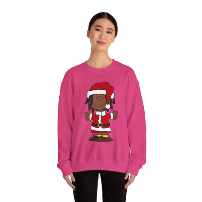 Black Santa Christmas Shirt – Holiday Graphic Tee for Women & Men | Keisha & Friends