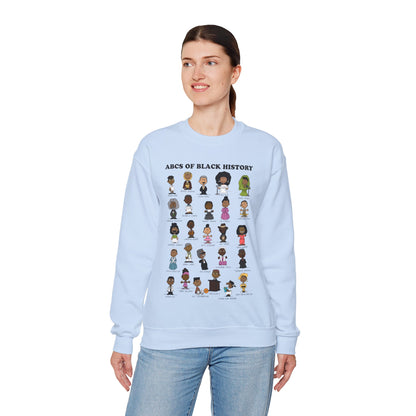 ABCs of Black History Unisex Heavy Blend™ Crewneck Sweatshirt