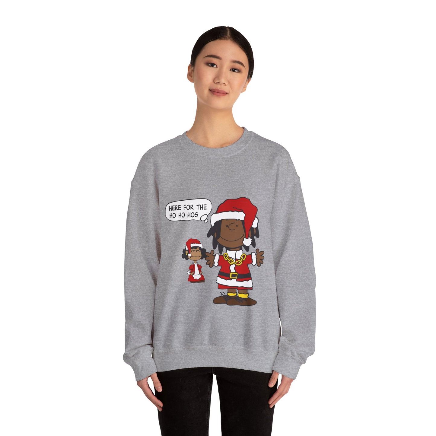 Black Santa Christmas Shirt – Holiday Graphic Tee for Women & Men | Keisha & Friends