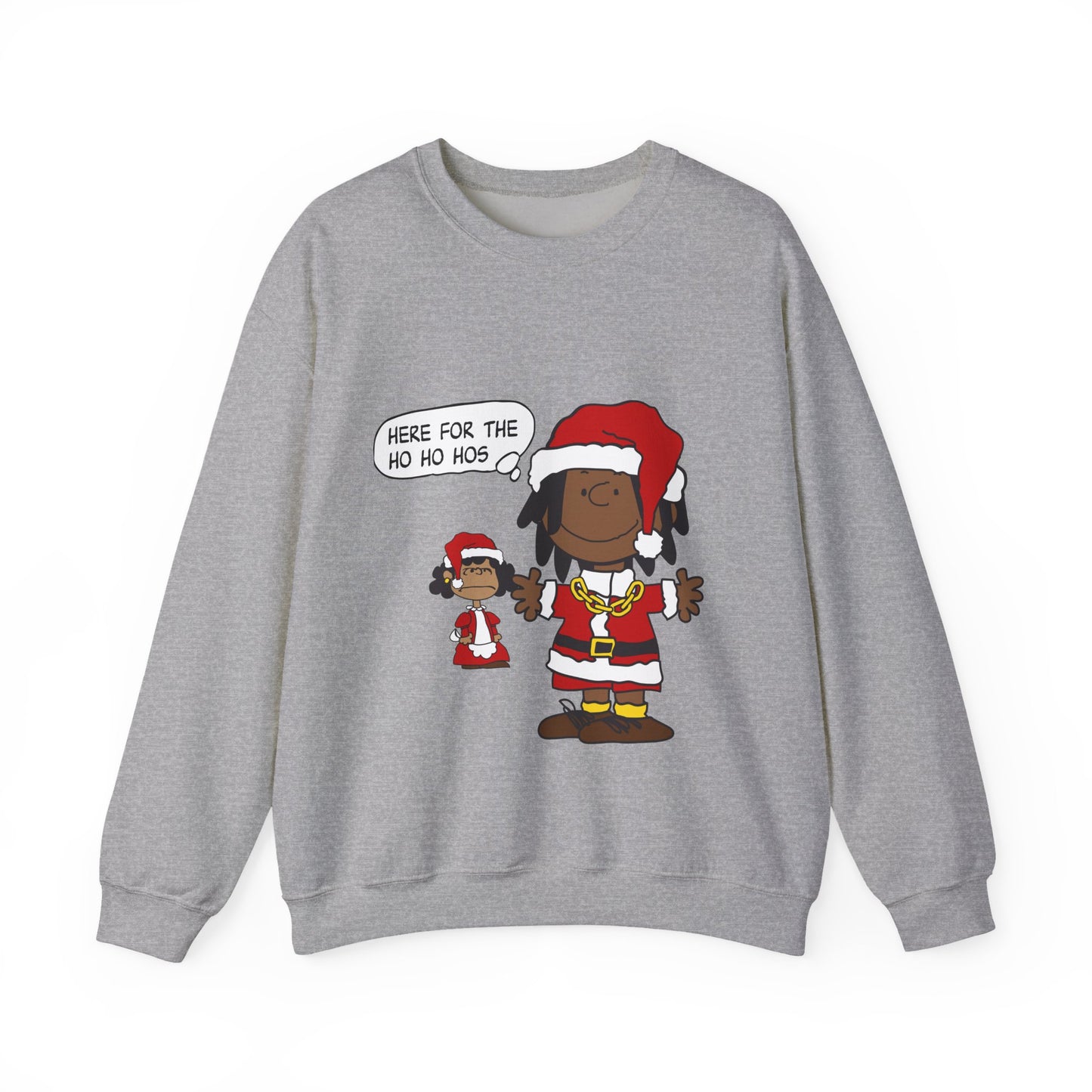 Black Santa Christmas Shirt – Holiday Graphic Tee for Women & Men | Keisha & Friends