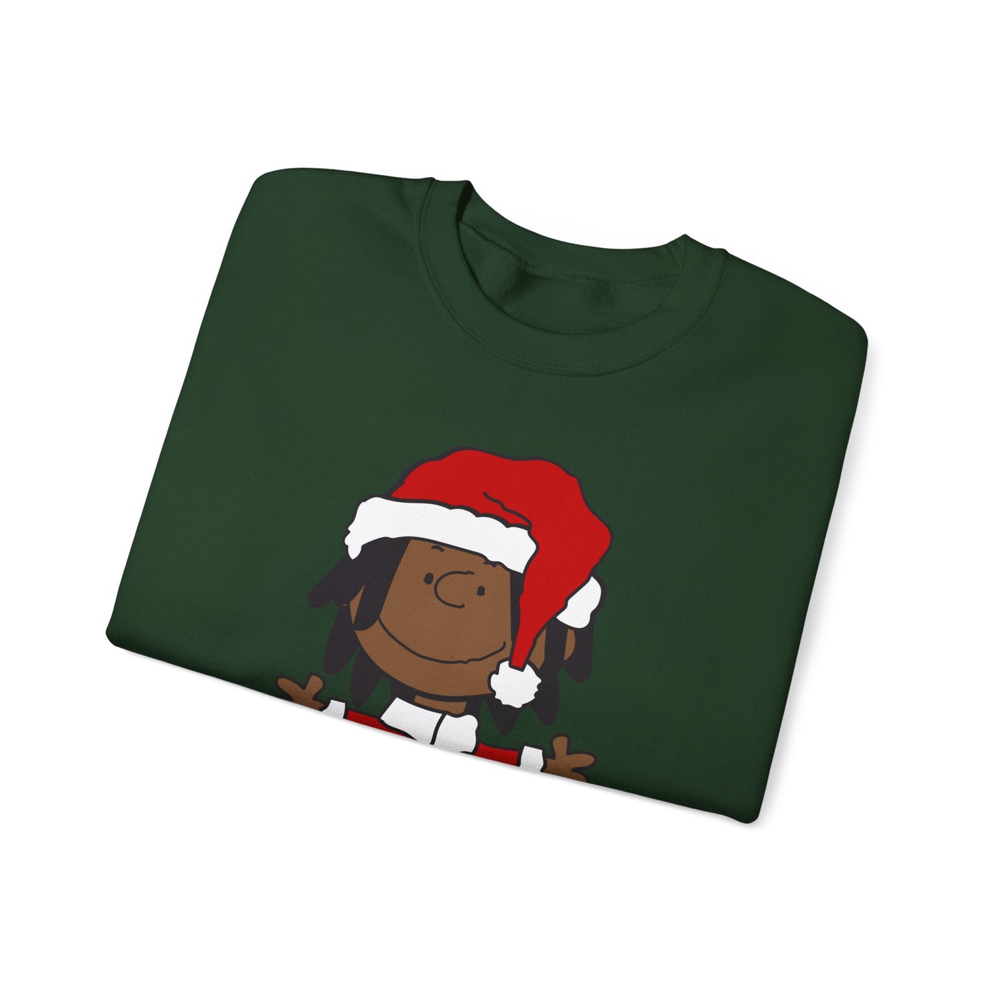 Black Santa Christmas Shirt – Holiday Graphic Tee for Women & Men | Keisha & Friends