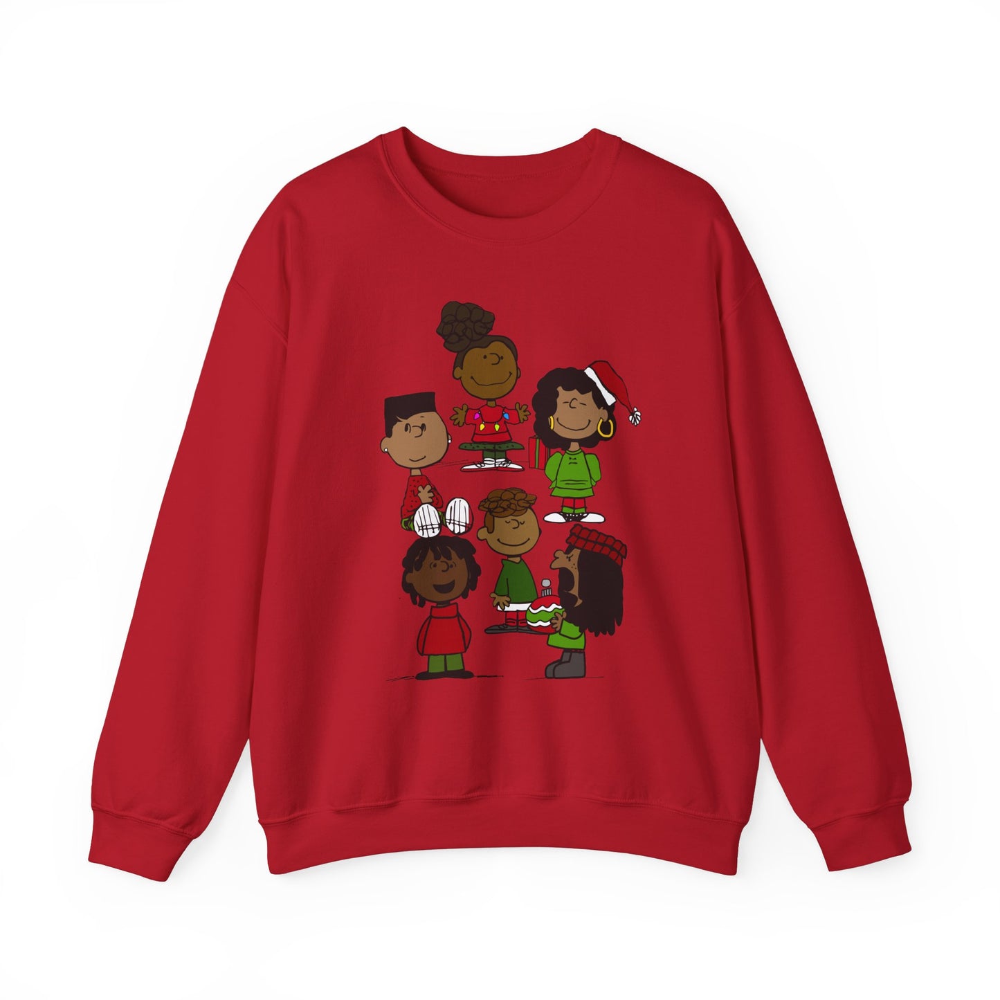 Black Charlie Brown Characters Christmas Shirt