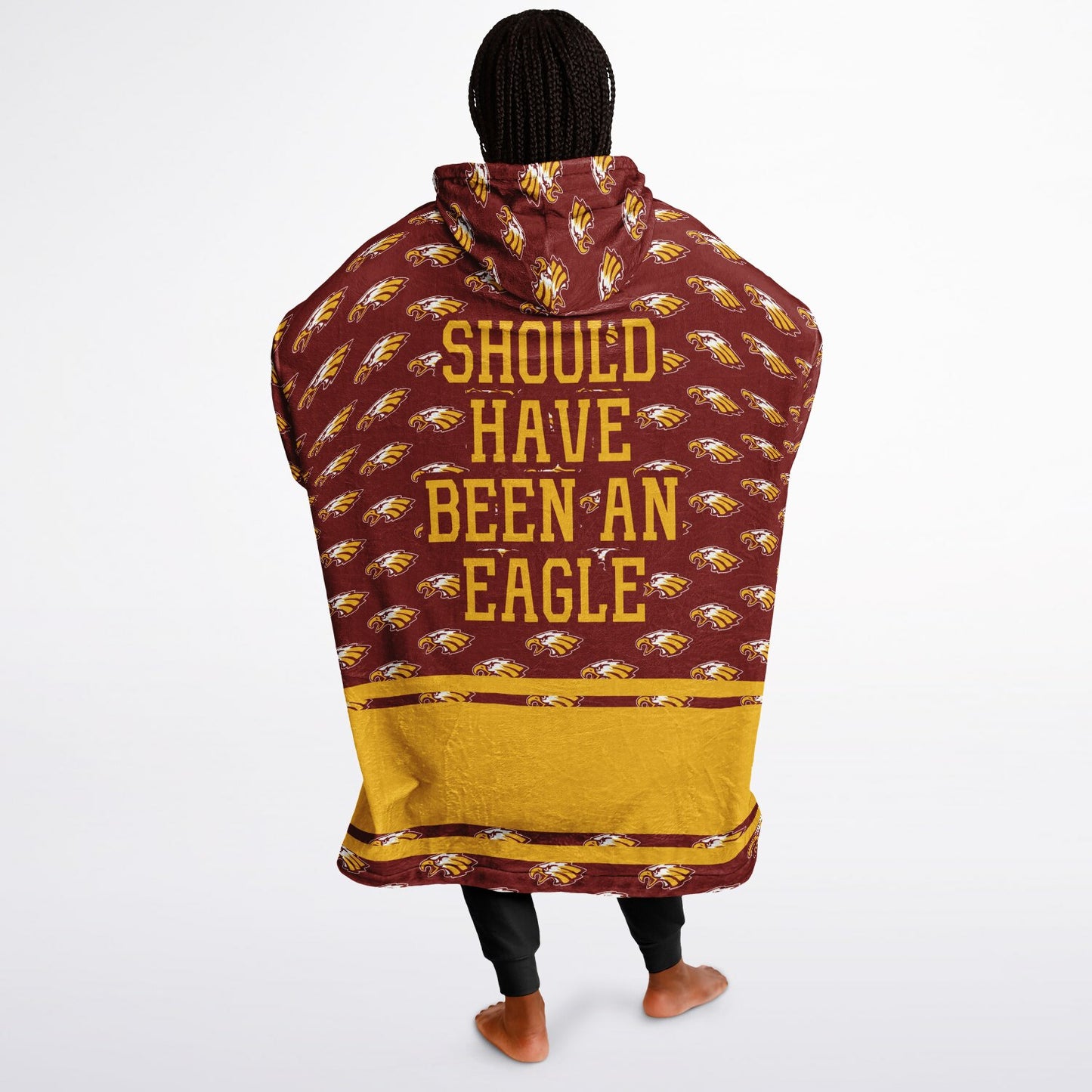 Lindblom Math and Science Academy Snug Hoodie | Hoodie Blanket | Lindblom Eagles | Football SZN