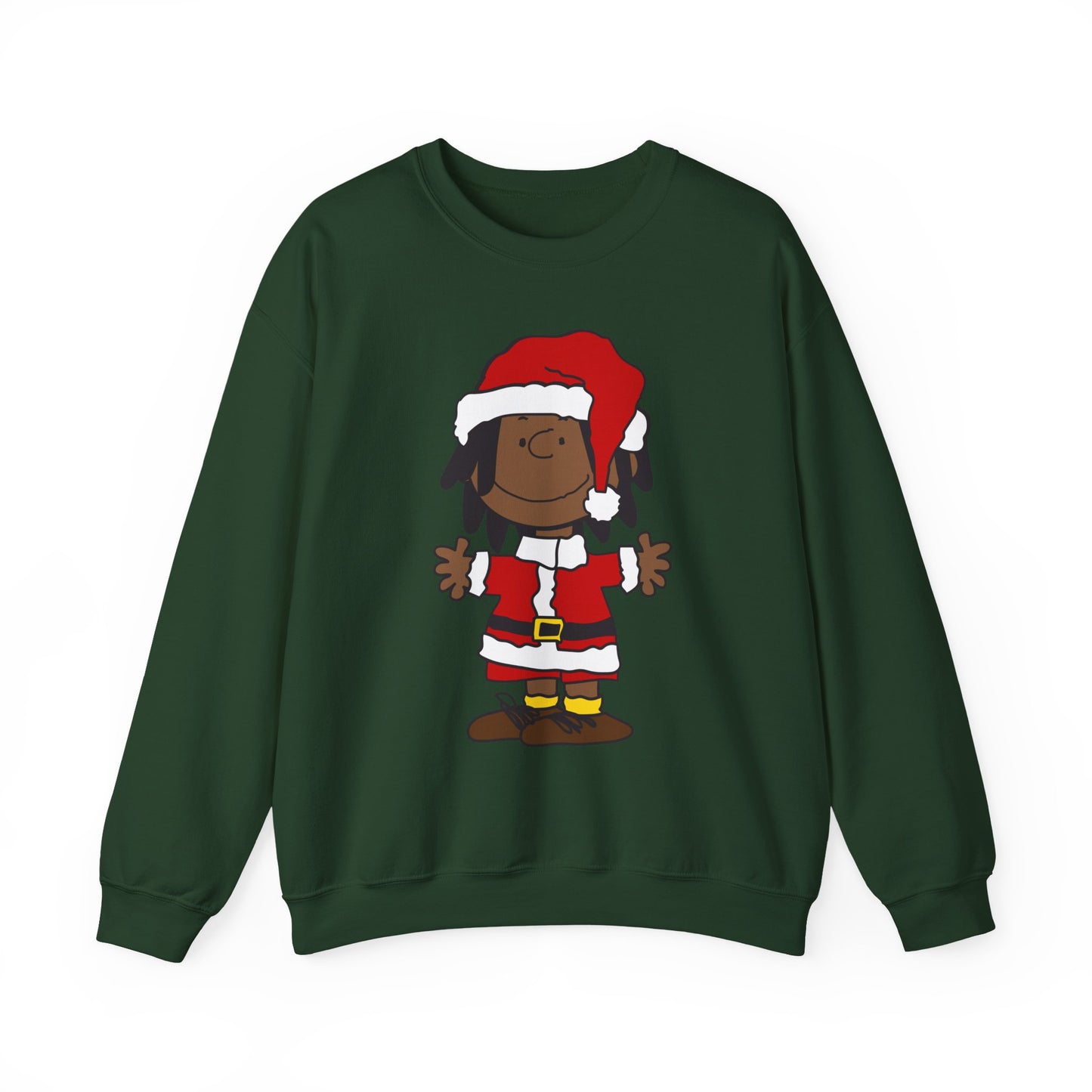 Black Santa Christmas Shirt – Holiday Graphic Tee for Women & Men | Keisha & Friends