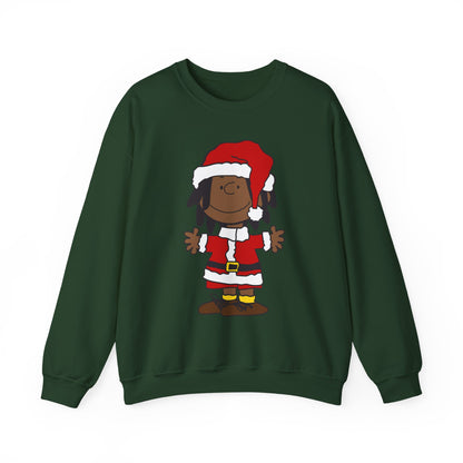 Black Santa Christmas Shirt – Holiday Graphic Tee for Women & Men | Keisha & Friends