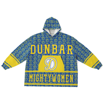 Dunbar Vocational School Snug Hoodie | Hoodie Blanket | Dunbar MightyWomen | Football SZN