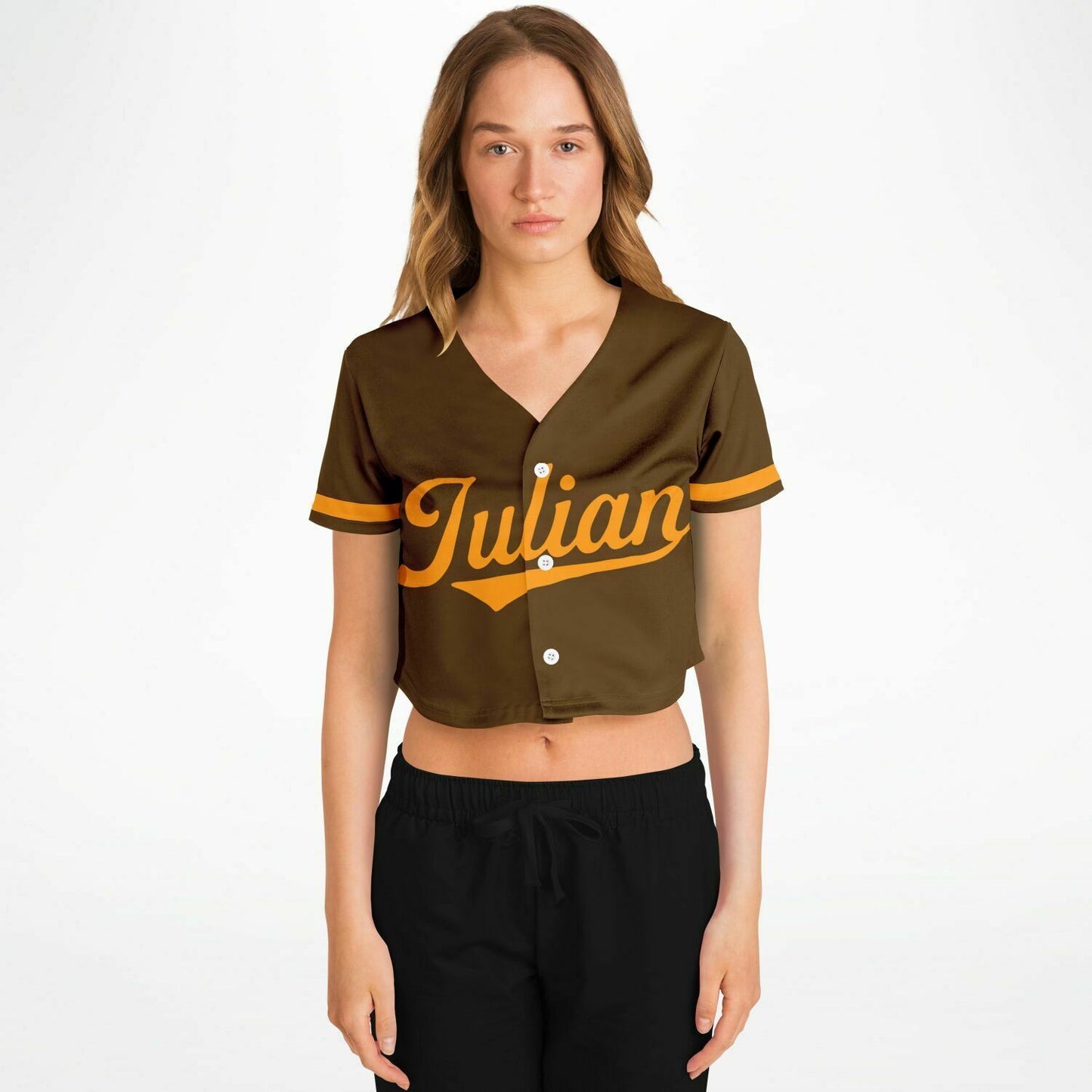 Julian High School Cropped Baseball Jersey | Julian Jaguars