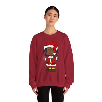 Black Santa Christmas Shirt – Holiday Graphic Tee for Women & Men | Keisha & Friends