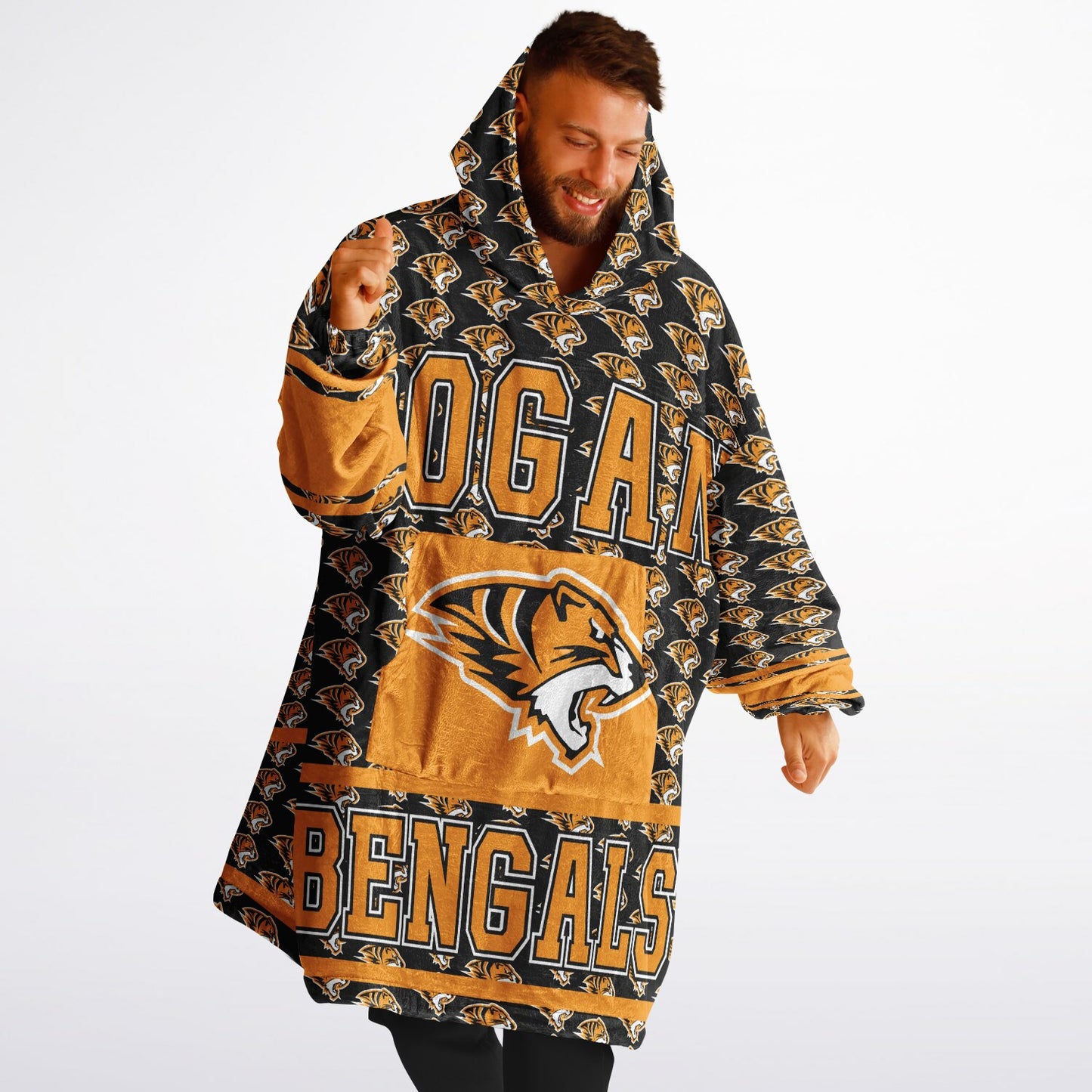 Bogan High School Snug Hoodie | Hoodie Blanket | Bogan Bengals | Football SZN