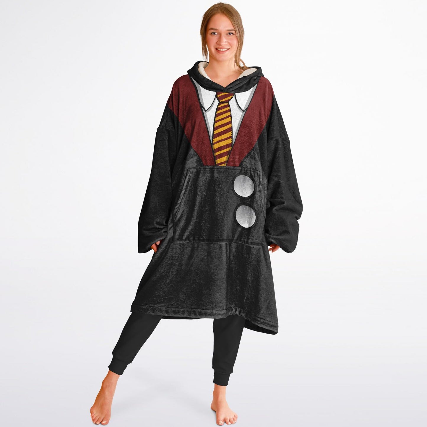 Gryffindor Hoodie Blanket Black