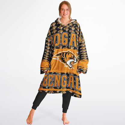 Bogan High School Snug Hoodie | Hoodie Blanket | Bogan Bengals | Football SZN