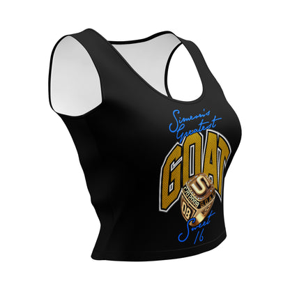 Class of 08 Sweet 16 Black Crop Tank