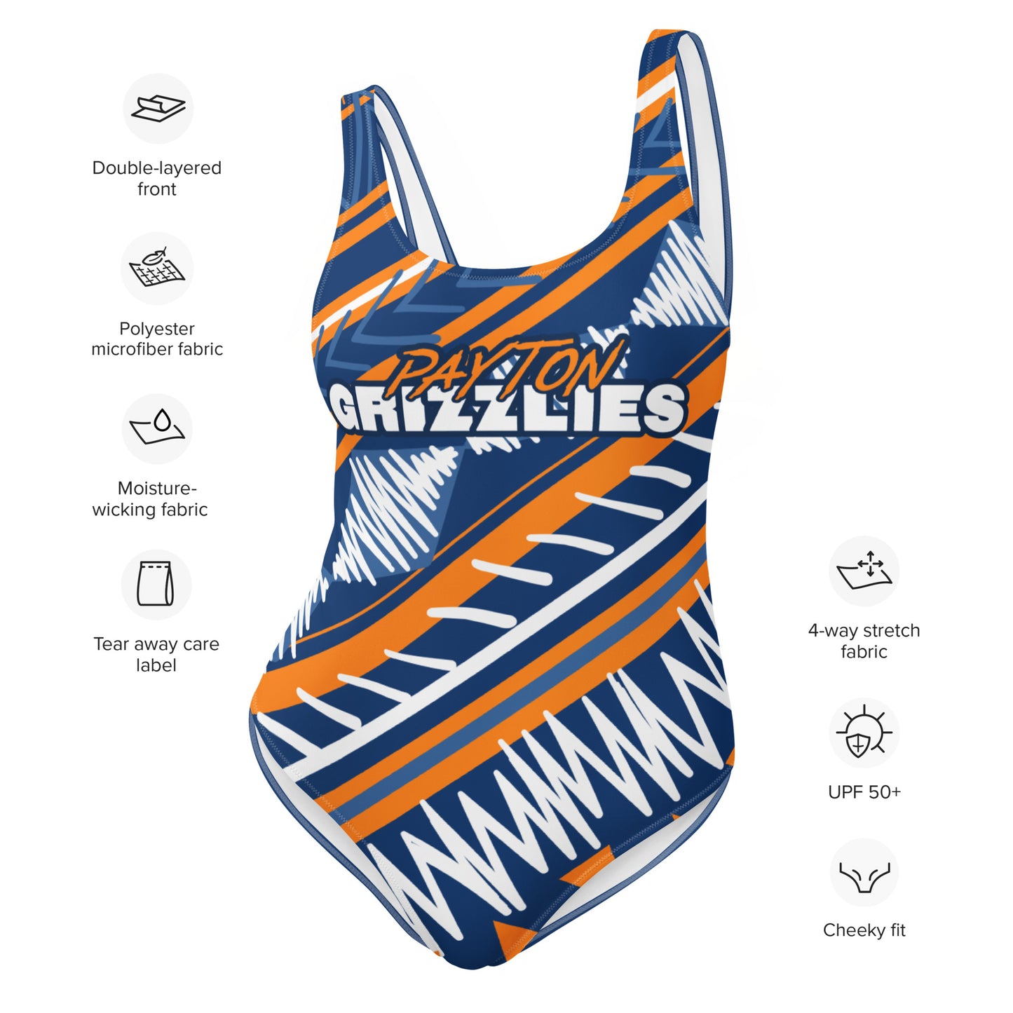 Walter Payton College Prep Swimsuit | Bodysuit | Payton Grizzlies