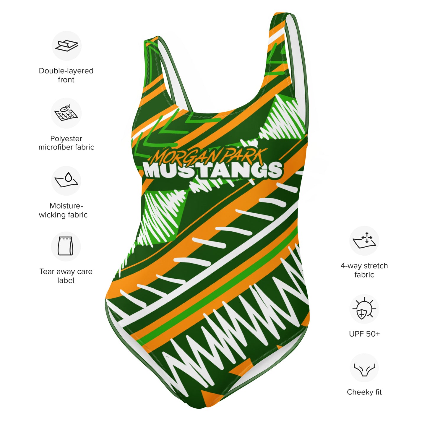 Morgan Park High School Swimsuit | Bodysuit | Morgan Park Mustangs