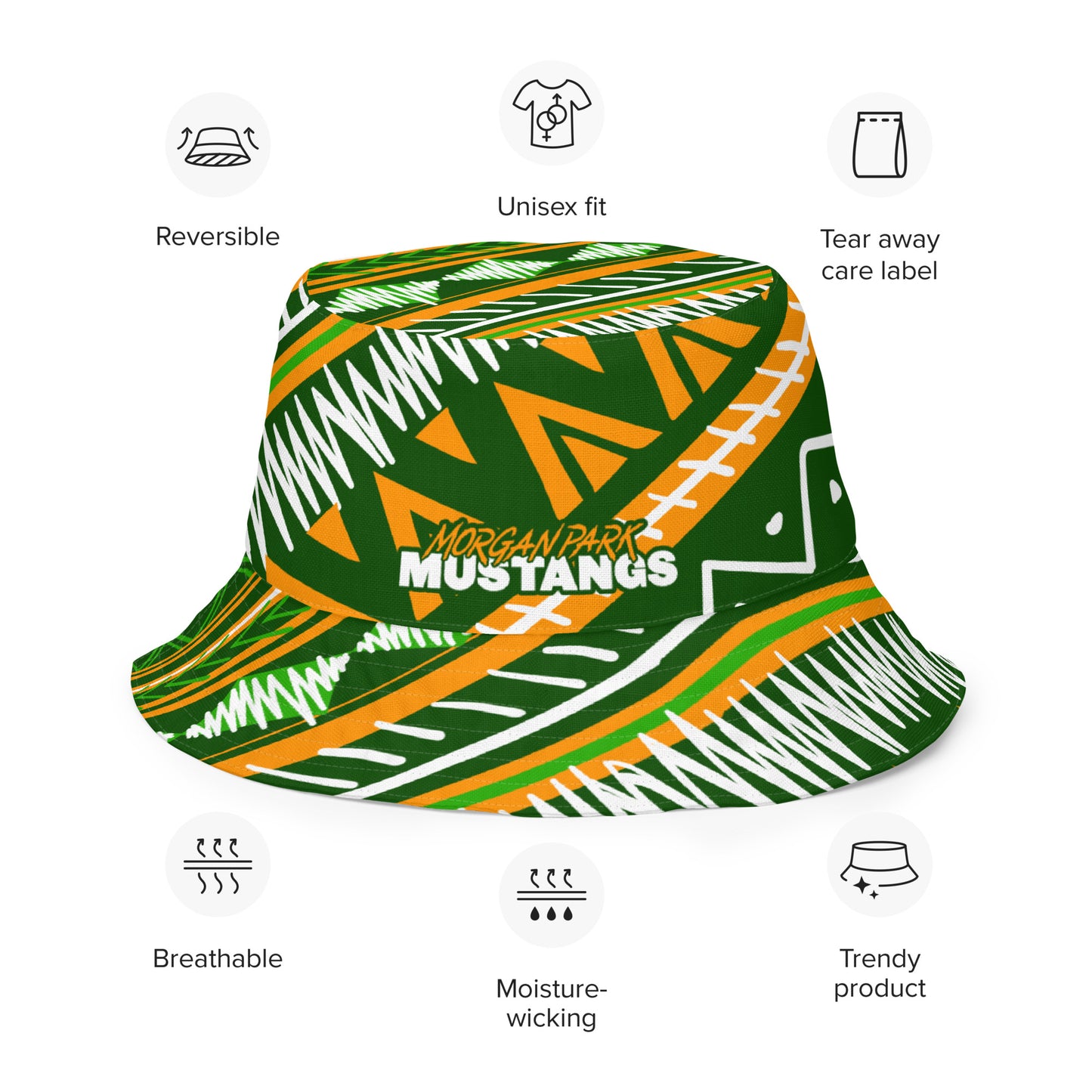 Morgan Park High School Bucket Hat | Morgan Park Mustangs