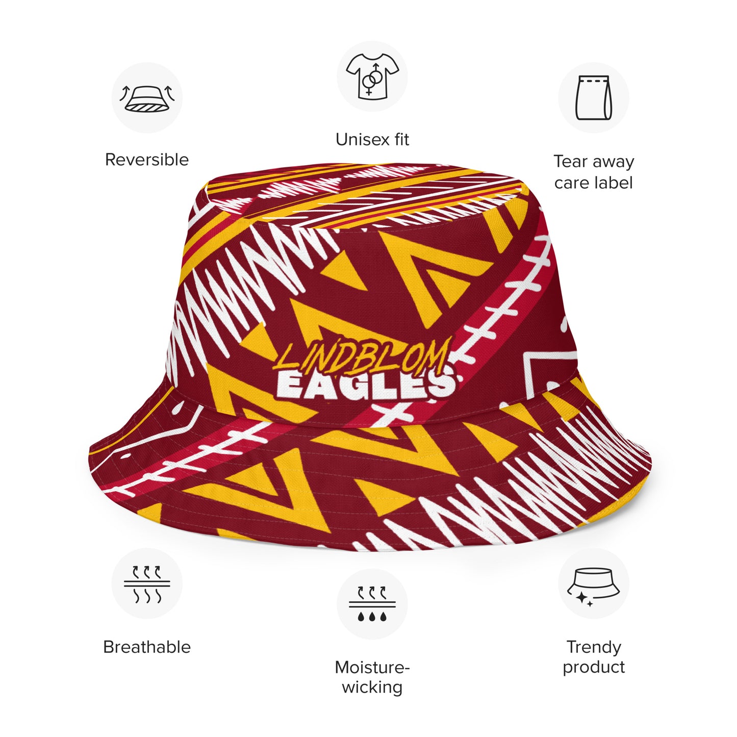 Lindblom Math and Science Academy Bucket Hat | Lindblom Eagles