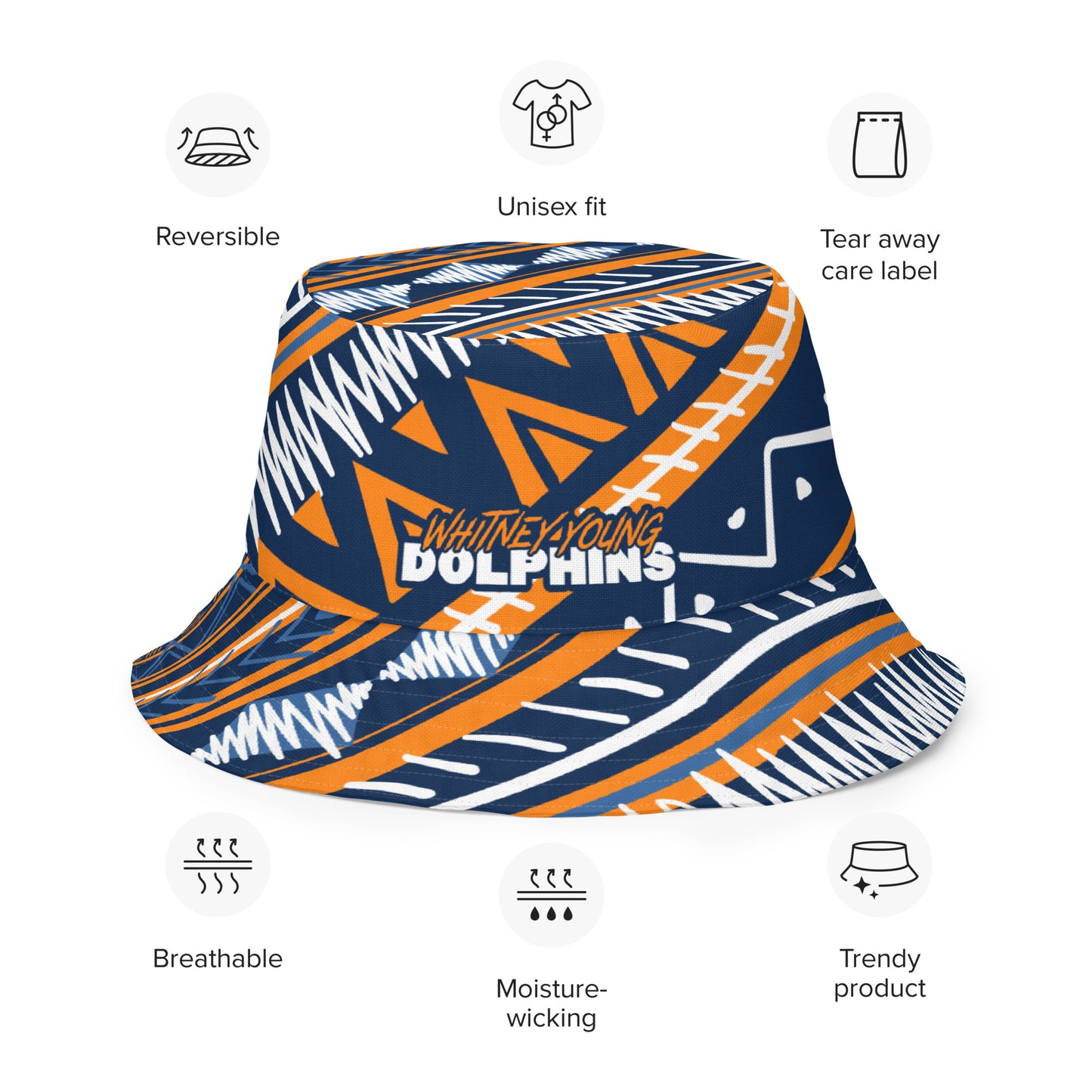 Whitney Young Magnet School Bucket Hat | Whitney Young Dolphins