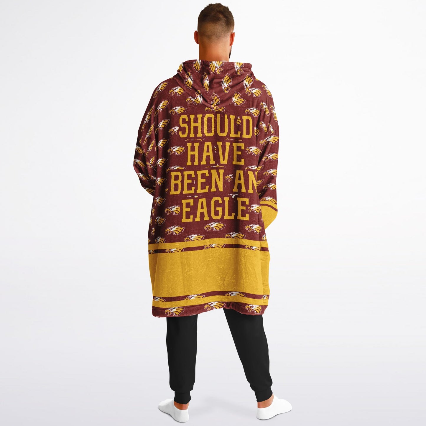 Lindblom Math and Science Academy Snug Hoodie | Hoodie Blanket | Lindblom Eagles | Football SZN