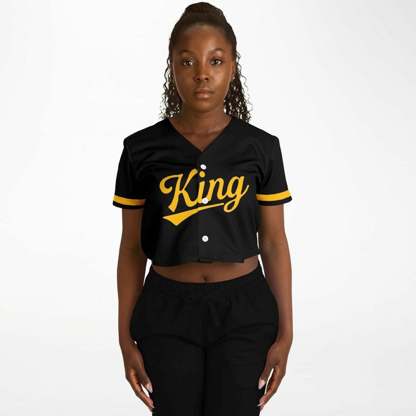 King College Prep Cropped Baseball Jersey | King Jaguars