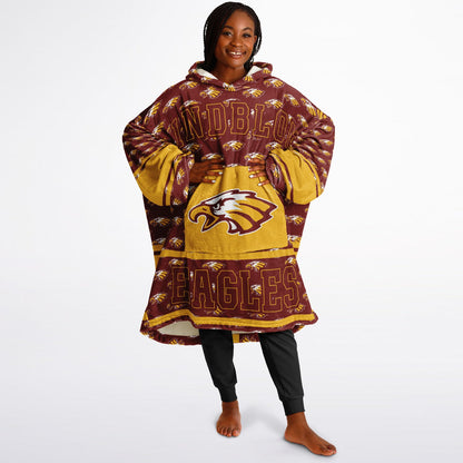 Lindblom Math and Science Academy Snug Hoodie | Hoodie Blanket | Lindblom Eagles | Football SZN