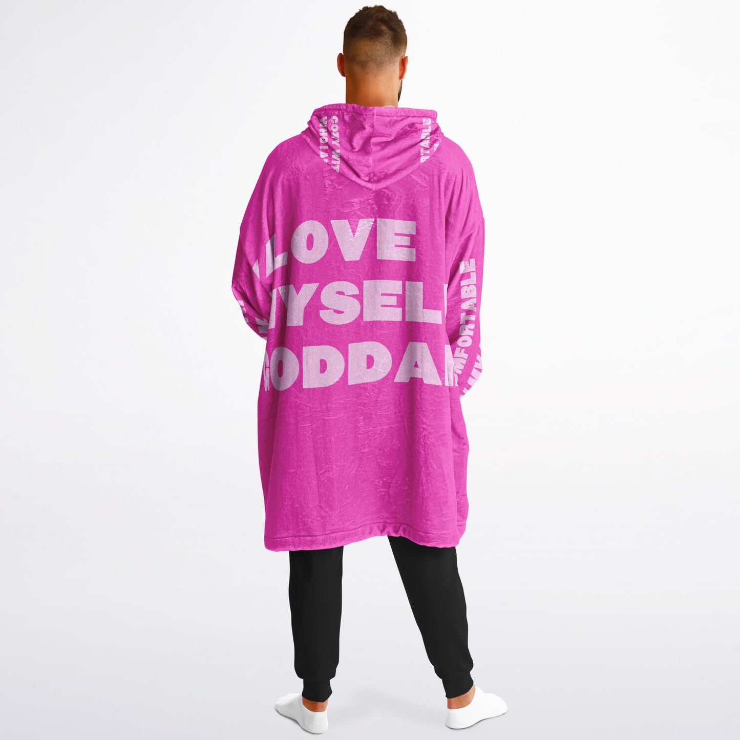 Cozy Lyrics Hoodie Blanket | Snug Hoodie