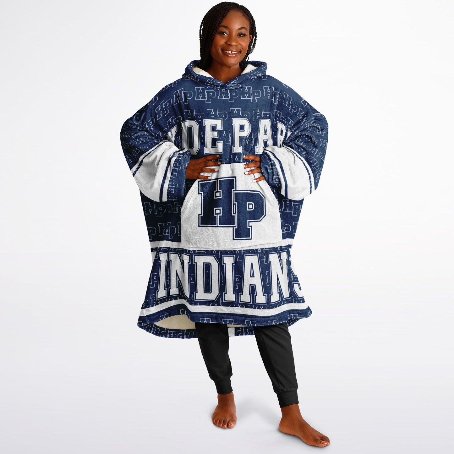 Hyde Park Career Academy Snug Hoodie | Hoodie Blanket | Hyde Park Indians | Hyde Park Thunderbirds | Football SZN