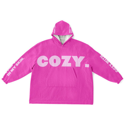 Cozy Lyrics Hoodie Blanket | Snug Hoodie