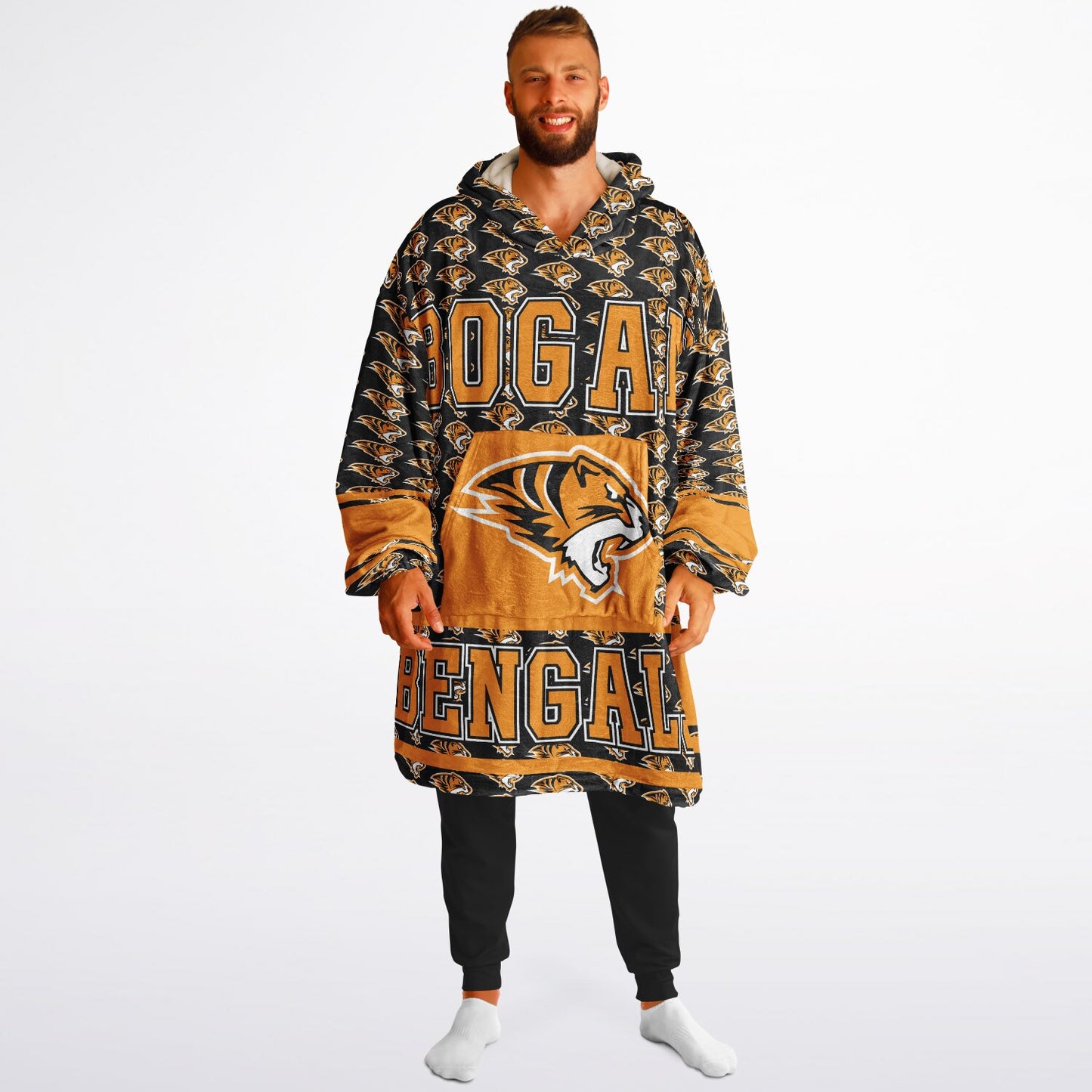 Bogan High School Snug Hoodie | Hoodie Blanket | Bogan Bengals | Football SZN