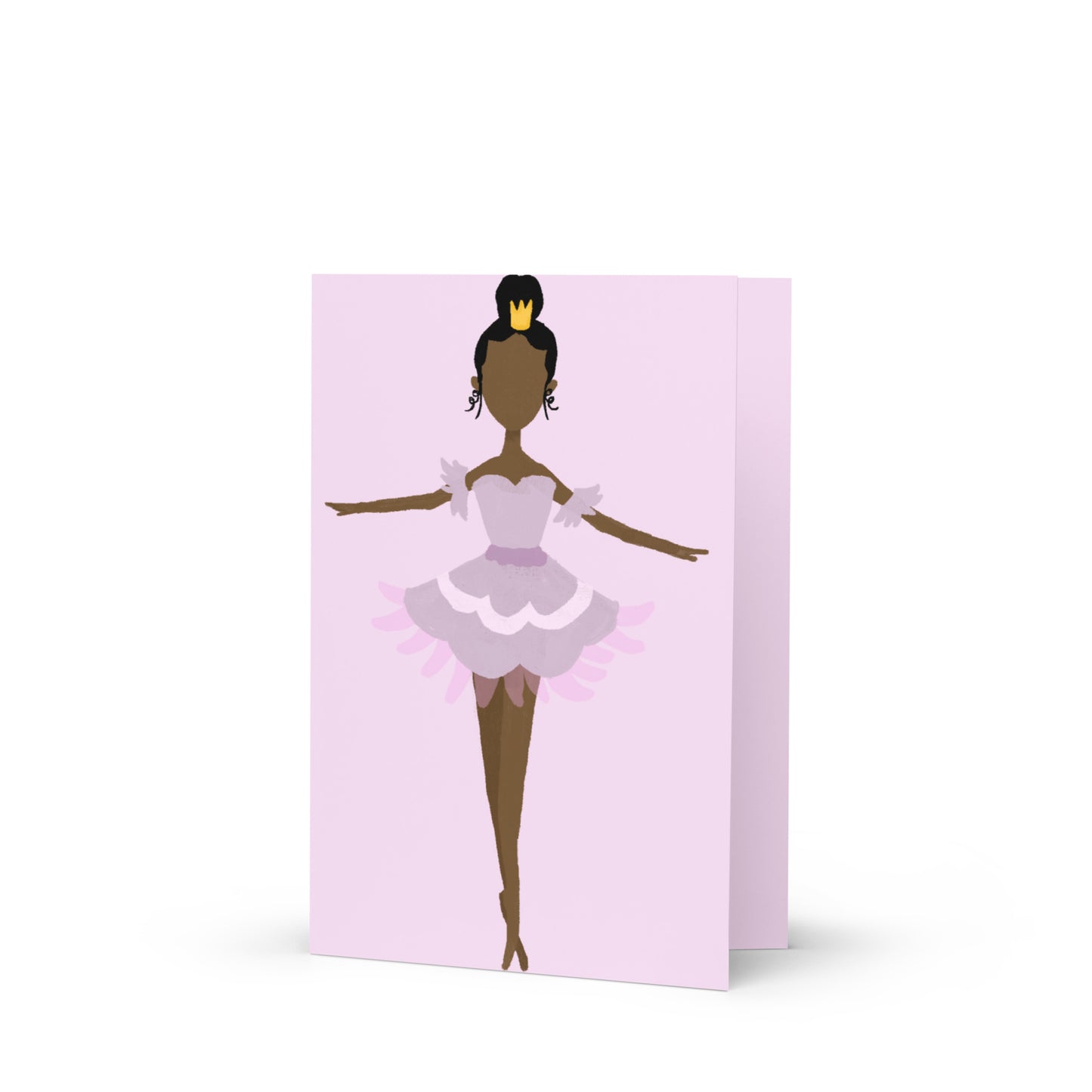 Black Ballerina Greeting card