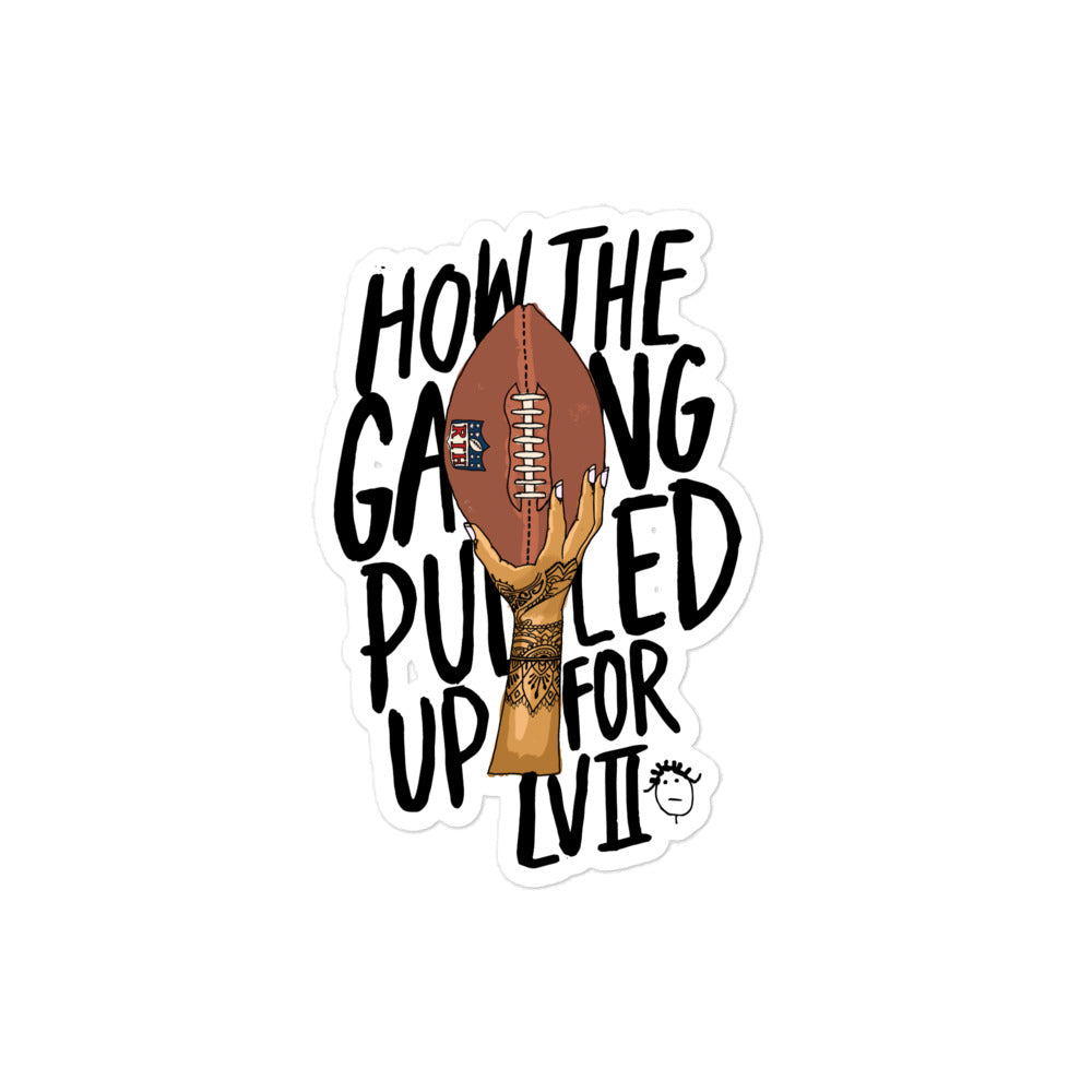 Super Bowl 57 Sticker | Super Bowl LVII Sticker | Rihanna Super Bowl Bubble-free stickers