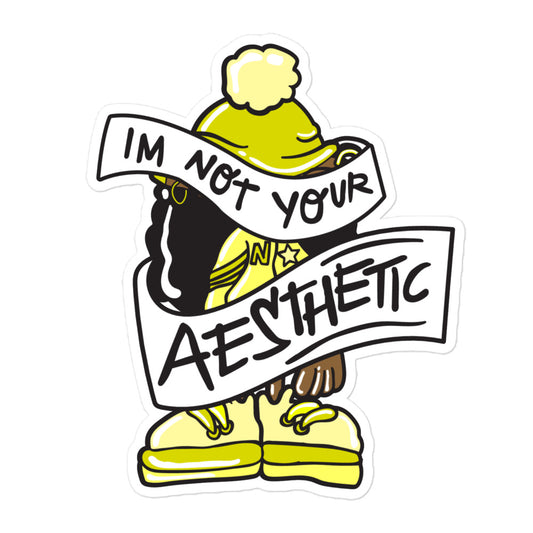 I'm Not Your Aesthetic Cartoon Stickers, 90's Cartoons, 1 pc , kiss-cut Sticker, Laptop, Water Bottle stickers, TV Show Bubble-free stickers