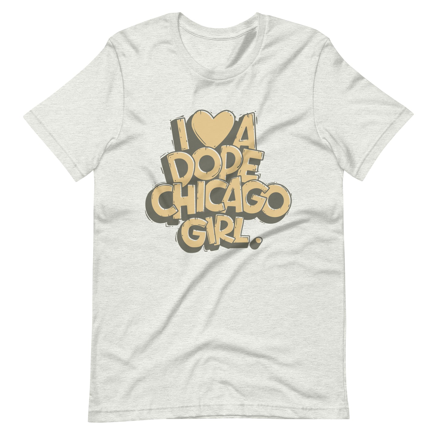 Valentine's Day | To Match Air Jordan 4 SE Craft Photon Dust | I Love a Chicago Girl | Unisex t-shirt