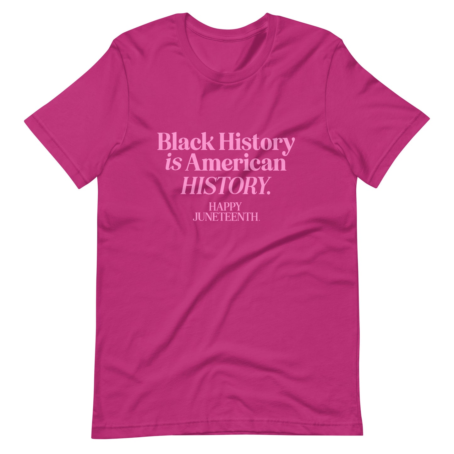 Happy Juneteenth | Pink on Pink | Unisex t-shirt